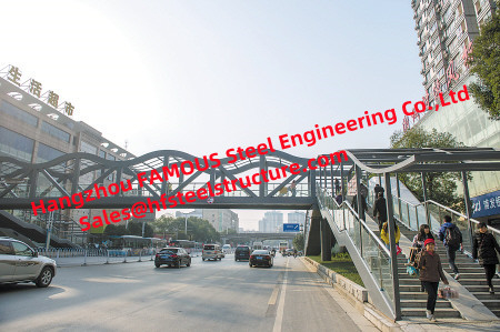 CHINA Desenho pedestre da loja do projeto da ponte do aço estrutural da passagem superior e construção de ponte do metal fornecedor