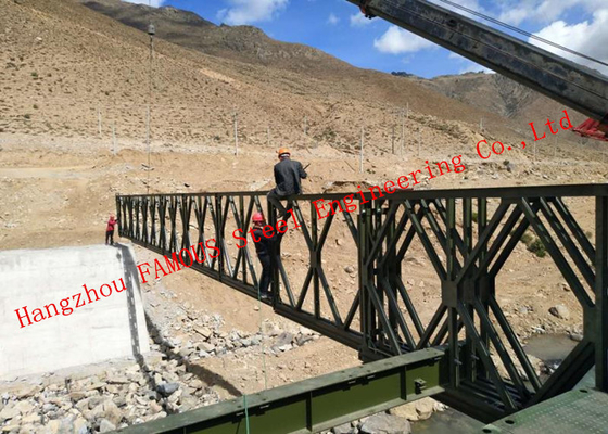 CHINA Vida de fadiga longa estabilidade de aço modular pesada da ponte de Bailey da capacidade de carga da grande fornecedor