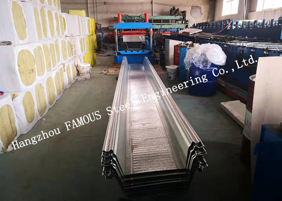 CHINA Linhas de produção múltiplas laje composta de aço galvanizada Decking do assoalho do metal de Comflor 210 fornecedor