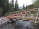 Reparo danificado rural do desastre de inundação do metal portátil portátil da ponte de fardo de Bailey fornecedor