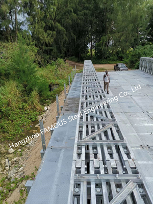 China Painel de aço modular da ponte de Bailey que suporta aço provisório pré-fabricado do arrendamento Q345B fornecedor