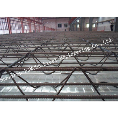 CHINA 0.8 - a plataforma de assoalho ondulada do metal de 1.5mm reforçou a fabricação da laje do fardo da barra de aço fornecedor