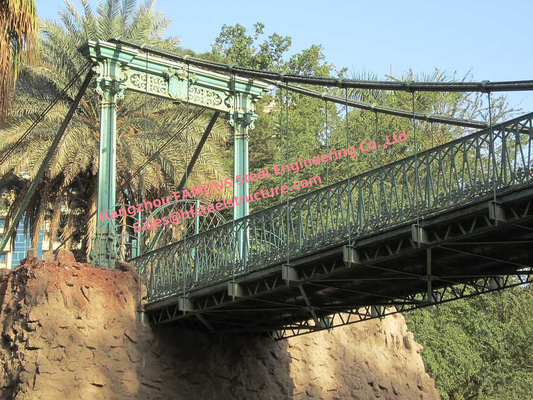 CHINA Ponte de suspensão modular de aço alta da corda que cruza River Valley provisório ou permanente fornecedor