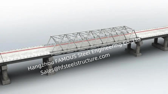CHINA Tratamento pintado galvanizado quente da única fabricação de aço modular longa da ponte do período fornecedor