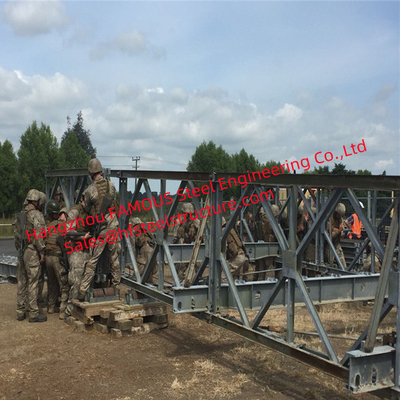 CHINA Capacidade de carga 40t Ponte militar de Bailey pintada dentro de 1 ano Confiabilidade fornecedor
