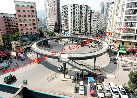 CHINA Pontes pedestres pré-fabricadas da estrutura circular na área da junção do transporte fornecedor