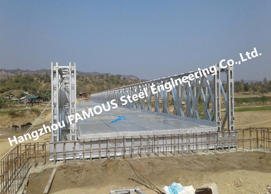 CHINA Ponte de Bailey de aço de superfície galvanizada provisória do elevado desempenho com capacidade de carga pesada fornecedor