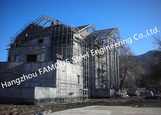 CHINA Construção civil Pre-projetada da casa de campo da construção de aço casa de pouco peso com sistemas do revestimento fornecedor