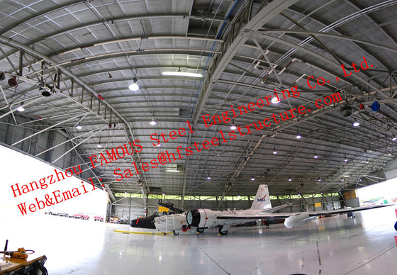 CHINA Hangar pré-fabricado isolado prova dos aviões da construção de aço da água para o uso privado fornecedor