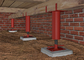 Jaques vermelhos do apoio do espaço do rastejamento para a construção da construção de aço fornecedor
